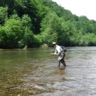 Calro and a fish on Kupa