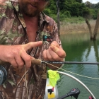 A snakehead bit through the wire!