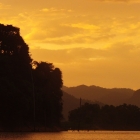 Quite remarkable evening light on the lake.