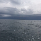 We had to flee a storm!