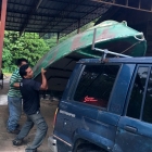 The condom is out from storage