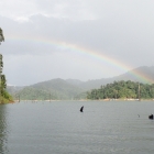 The evening beam that smiles the cloud away