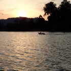 Evening light in Temenggor lake.