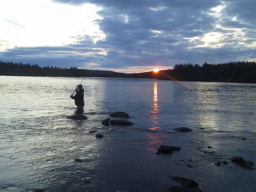 midnight fishing