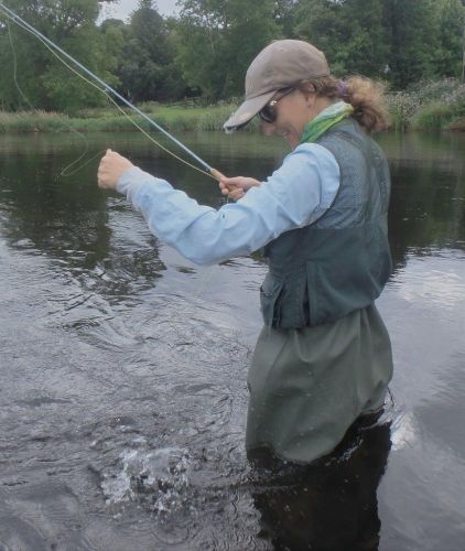 2 -Tracy dropping the fish