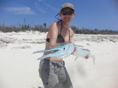 Tracy with garfish 2